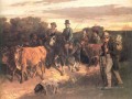 Les paysans de Flagey revenant de la foire Ornans Réaliste réalisme peintre Gustave Courbet